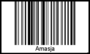 Amasja als Barcode und QR-Code