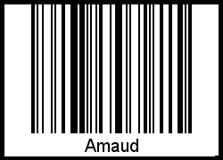 Barcode des Vornamen Amaud