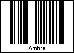 Barcode-Foto von Ambre
