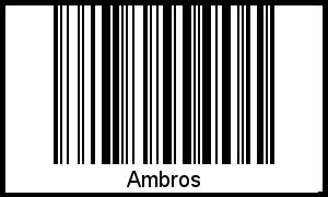 Barcode-Foto von Ambros