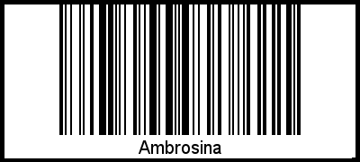 Interpretation von Ambrosina als Barcode