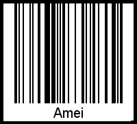 Interpretation von Amei als Barcode