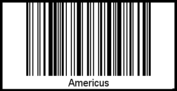 Americus als Barcode und QR-Code