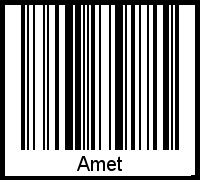Barcode-Foto von Amet