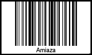 Barcode des Vornamen Amiaza