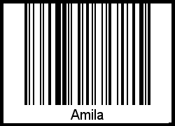 Interpretation von Amila als Barcode