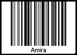 Barcode des Vornamen Amira