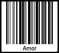 Barcode-Grafik von Amor