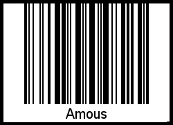Amous als Barcode und QR-Code
