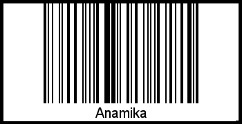 Anamika als Barcode und QR-Code