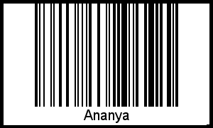 Ananya als Barcode und QR-Code