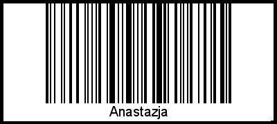 Interpretation von Anastazja als Barcode