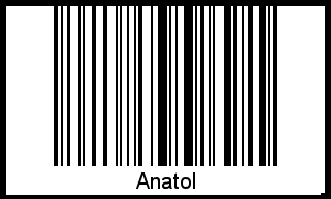 Interpretation von Anatol als Barcode