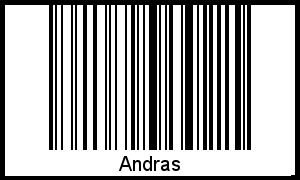 Interpretation von Andras als Barcode