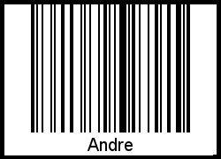 Interpretation von Andre als Barcode