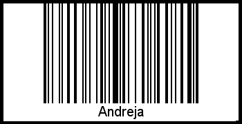 Barcode des Vornamen Andreja