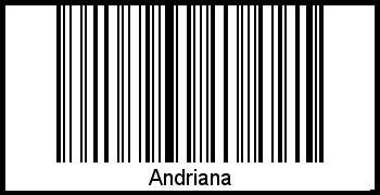 Andriana als Barcode und QR-Code