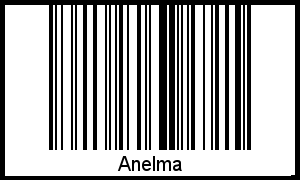 Barcode des Vornamen Anelma