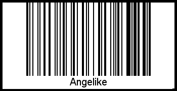 Barcode des Vornamen Angelike