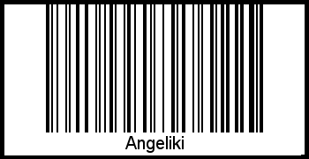 Interpretation von Angeliki als Barcode