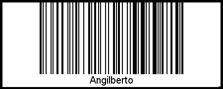 Barcode des Vornamen Angilberto