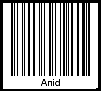 Barcode-Grafik von Anid