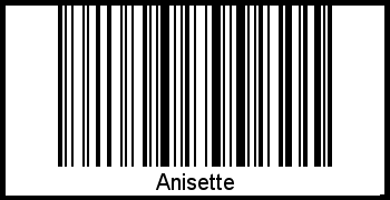 Interpretation von Anisette als Barcode