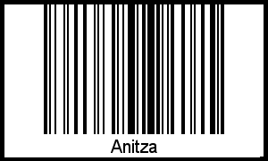 Der Voname Anitza als Barcode und QR-Code