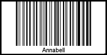 Interpretation von Annabell als Barcode