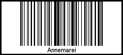Barcode des Vornamen Annemarei