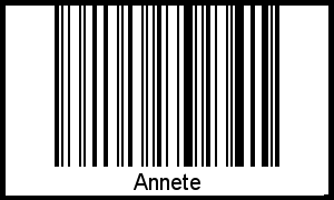 Barcode-Foto von Annete