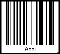 Anni als Barcode und QR-Code