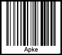 Barcode-Grafik von Apke