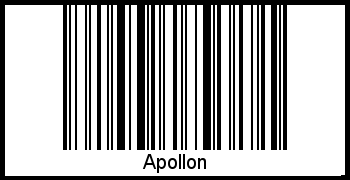 Interpretation von Apollon als Barcode