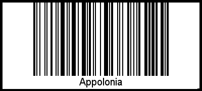 Interpretation von Appolonia als Barcode