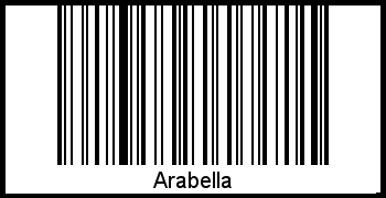 Barcode des Vornamen Arabella