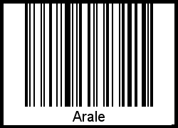 Interpretation von Arale als Barcode