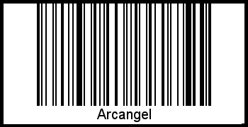 Barcode des Vornamen Arcangel