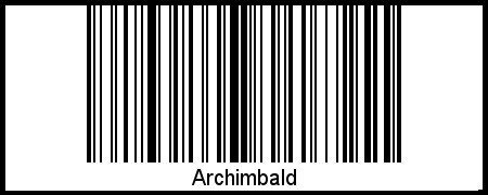 Interpretation von Archimbald als Barcode
