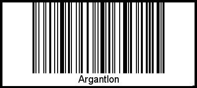 Argantlon als Barcode und QR-Code