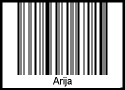 Interpretation von Arija als Barcode