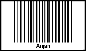 Interpretation von Arijan als Barcode