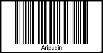 Barcode des Vornamen Aripudin