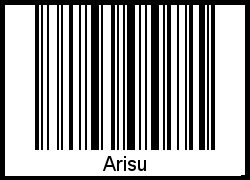 Arisu als Barcode und QR-Code