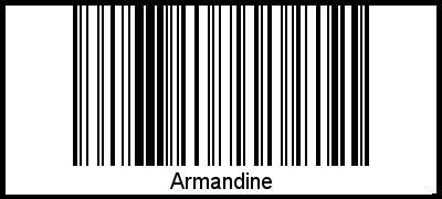 Interpretation von Armandine als Barcode