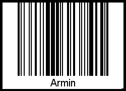 Barcode des Vornamen Armin