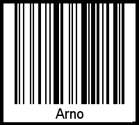 Interpretation von Arno als Barcode
