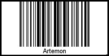 Barcode des Vornamen Artemon