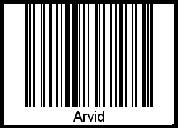 Arvid als Barcode und QR-Code