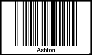 Ashton als Barcode und QR-Code